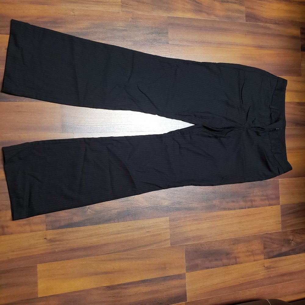Striped formal work pants